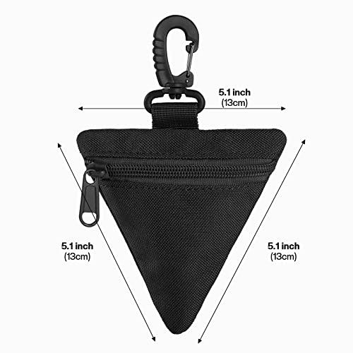 FRTKK 2 Pack Tactical Compact EDC Pouches Military Molle Utility Pouch Accessories Organizer Pouch Coin Purse Keychain Pocket Credit Card Holder Waist Pack - color: Black 2