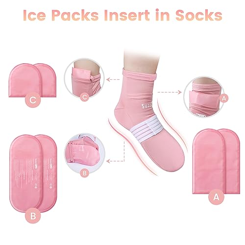 SuzziPad Replacement Ice Gel Packs for Cold Therapy(10-Piece Set), Pink, L - size: L, style: Ice Pack Only