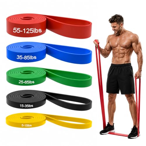 5-Level Resistance Bands for Working Out, Pull Up Assistance Bands