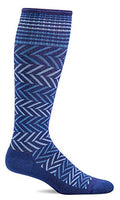Sockwell Women's Chevron Moderate Graduated Compression Sock - color: Hyacinth, size: Medium-Large