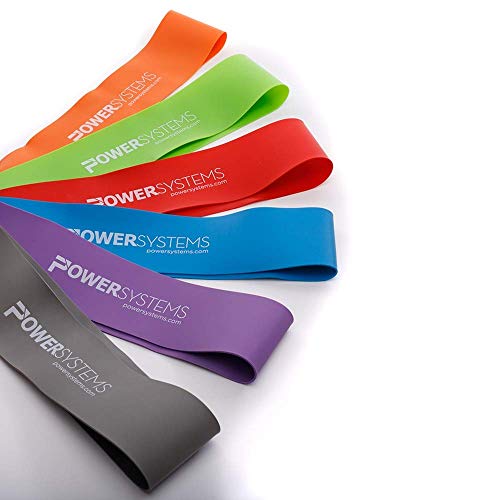 Power Systems Mini Versa Loop – 9" Commercial Grade Exercise Resistance Band for Working Out, Elastic Band for Physical Therapy, Strength, Fitness Training at Home or Gym - style: Light