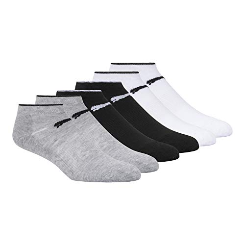 PUMA Women's Low Cut Socks (6-Pack) - color: Grey/Black/White Combo