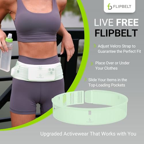 FlipBelt Air Adjustable - Spring Mint - XSM - color: Spring Mint, size: Medium to X-Large
