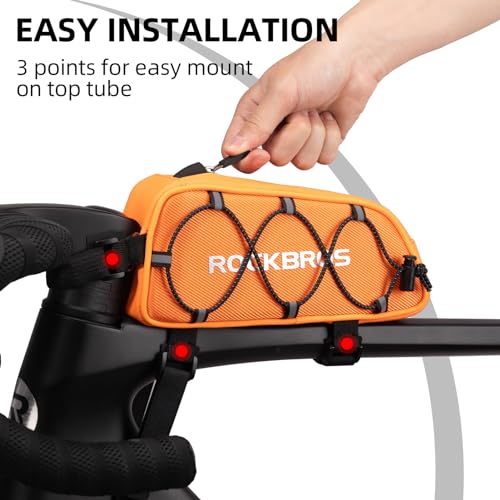 ROCKBROS Top Tube Bike Bag Narrow Slim Design Lightweight Portable - color: STYLE 4