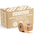 Hampton Adams Athletic Tape Multi Pack, Sports Medical Grade, Easy Tear - color: Beige (32 Pack)