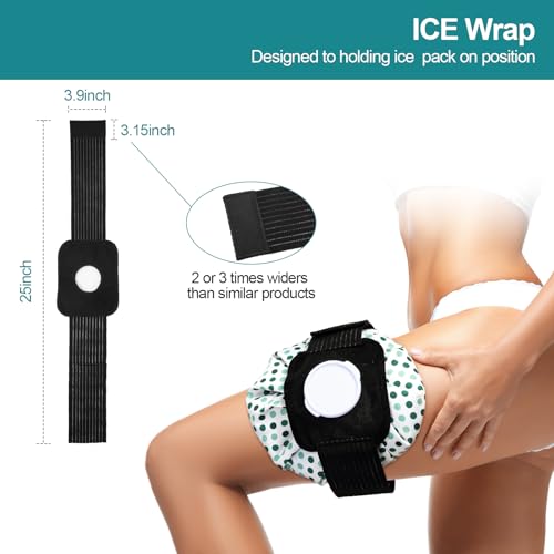 Nuanchu 3 Pcs Reusable Ice Bags for Injuries, Polka Dot, Green - size: Green, style: Polka Dot