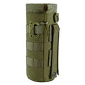 FRTKK Tactical MOLLE Water Bottle Pouch with Drawstring Open Top & Mesh Bottom, Military Water Bottle Holder Bag Sports Travel Hydration Carrier - color: Army Green-1 Pack