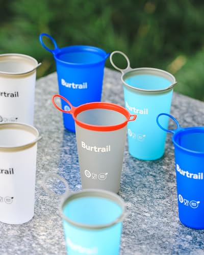 Collapsible Running Cup,200 ml/6.8 fl oz-4Packs TPU Ultralight & Foldable Running Cup,Portable Collapsible Water Cup for Trail Running Marathon Cycling Climbing - color: 4 Pcs 200ml Water Cup