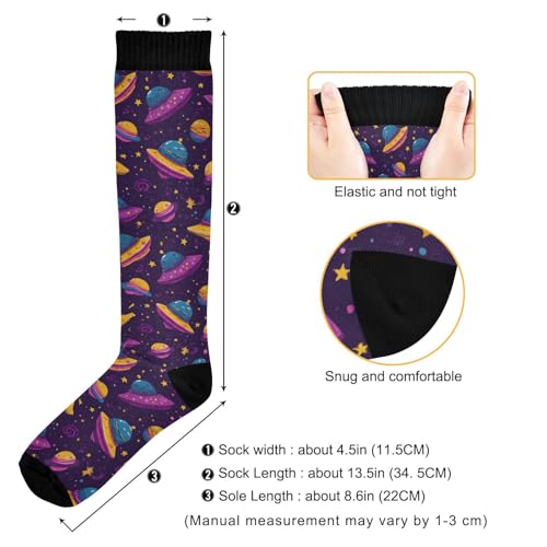Wusikd Pirate Skulls Compression Socks for Women and Men Circulation Cute Long Socks for Athletic Running 1 - color: Multi 36