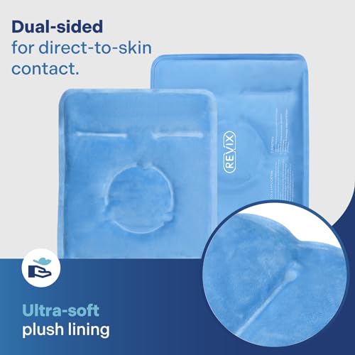 REVIX Knee Ice Pack Wrap for Pain Relief, Reusable Gel Cold Compress, Blue - style: Blue-1 Pack
