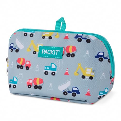 PackIt Freezable Snack Bag, Construction Trucks - color: Construction Trucks