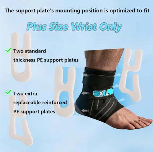 Plus Size Sprained Boot & Peroneal Tendonitis Brace, X-Large, Left - size: X-Large