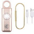 Personal Safety Alarm Rechargeable (Rose Gold) - color: Rose Gold