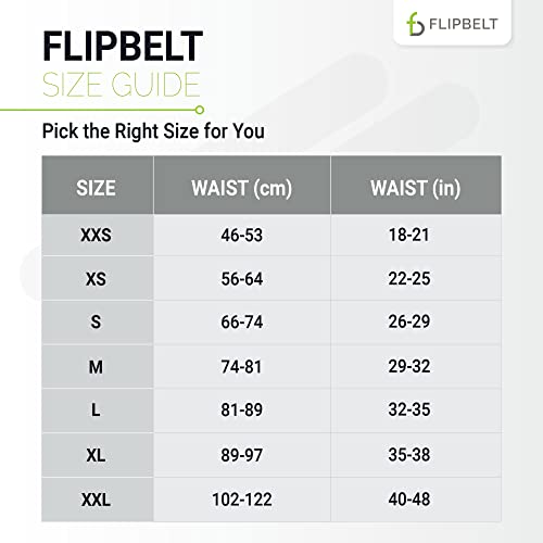 FlipBelt Zipper Running Belt, Waist Pack for Fitness and Running, US Company - color: Reflective Neon Yellow, size: Medium