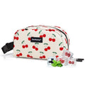 Cerbonny Small Cooler Bag,Freezable Lunch Bag,Built-in ice pack - color: Beige-Cherry
