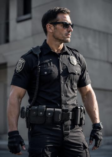 10-in-1 Tactical Modular Duty Belt w/Pouches for Law Enforcement