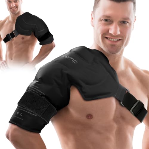 Comfytemp Shoulder Ice Pack Wrap Rotator Cuff Cold Therapy (Large/X-Large) - color: Black