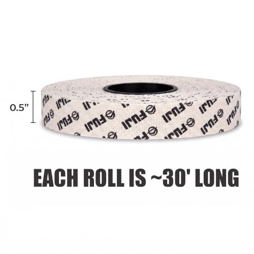 FUJI Jiu-Jitsu and Judo Finger Tape with Case (6 Rolls), Pattern - color: Black/White