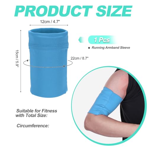 Cell Phone Armband Sleeve, Universal Sports Arm Band Sleeves Blue - color: Blue