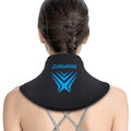 Neck Ice Pack Wrap Reusable Gel Ice Packs for Cervical Injuries Pain Relief - style: Neck-Black