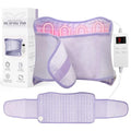 Upgraded Heating Pad for Back Pain Relief, Electric Heat Pad for Cramps, Lower Back, Lumbar, Sciatica, Heated Belt, Christma s Gifts for Women Men - color: Purple