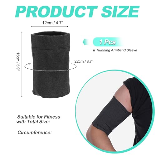 Cell Phone Armband Sleeve, Universal Sports Arm Band Charcoal Grey - color: Charcoal Grey