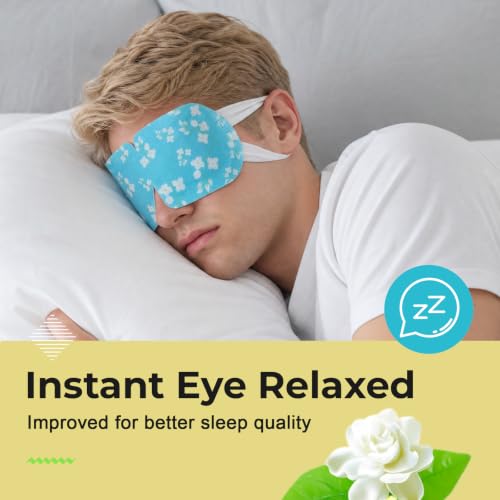 16 Packs Steam Eye Masks for Dry Eyes, Self Heating Warm Compress, Jasmine - color: Jasmine