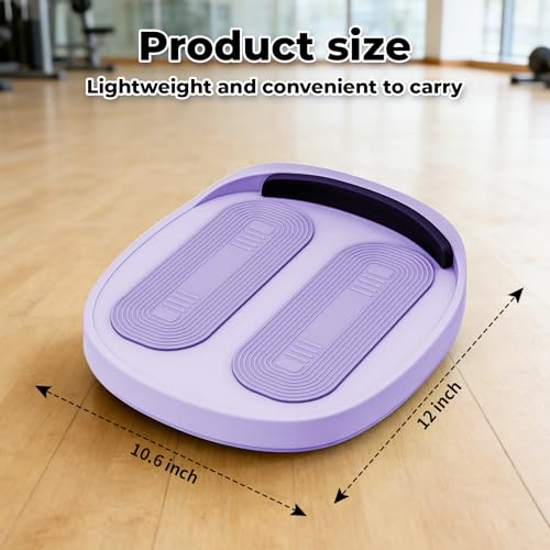 Adjustable Calf Stretcher Slant Board, 15-Level Incline for Ankle Rehab - color: Purple