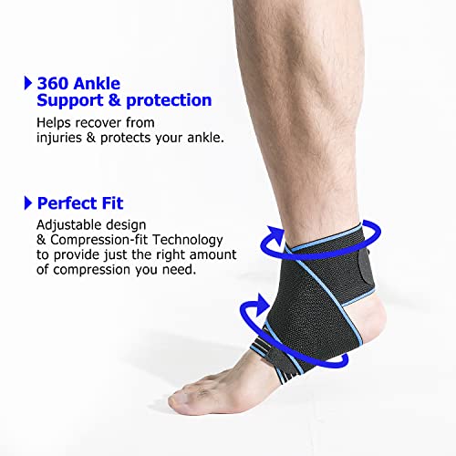 Doc Miller Ankle Brace with Compression Wrap for Men & Women