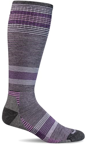 Sockwell Women's Cadence Knee High Moderate Graduated Compression Sock - color: Charcoal, size: Small-Medium