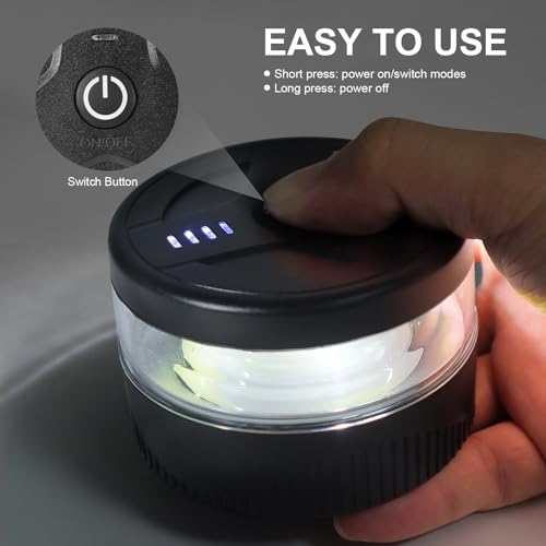 NeaLia Magnetic Wireless Beacon Light, USB-C Strobe Light, Amber - color: Amber