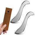 Rena Chris 2PCS Stainless Steel Muscle Scraper Tool for Deep Tissue Massage