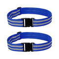 PATIKIL Adjustable Reflective Running Belt, Glow Pt Belt Sash for Cycling Walking - color: Blue, size: 1.9 Inch