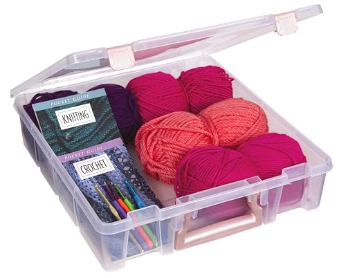 ArtBin Essentials 12 x 12 One-Compartment Craft Box, Clear - color: Rose Gold