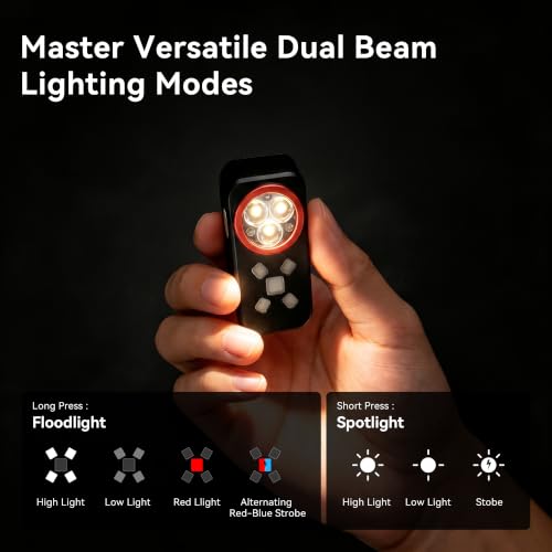 Yzoni 800 Lumen EDC Flashlight Rechargeable, Clip On Flashlight