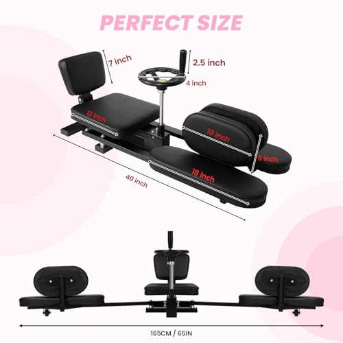 0-240° Adjustable Leg Stretcher, 500 LBS Heavy Duty Steel Leg Stretch Machine, 360° Rotating Hand Wheel, Leg Stretching Training Machine for Home Gym Split Machine Training Fitness