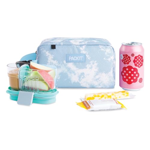PackIt Freezable Snack Box, Blue Sky - color: Blue Sky, size: Medium