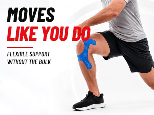 PreCut Kinesiology Tape 80 Strips 4 Rolls Elastic Athletic Sports Tape - style: Tape Roll