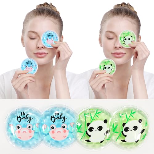 Hot and Cold Eye Pads, Reusable Eye Patches - color: Crabs+pandas