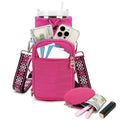 Water Bottle Carrier Bag with Strap Phone Pocket for Walking, Hiking, Cycling - color: 7-Red1, size: 32oz-40oz