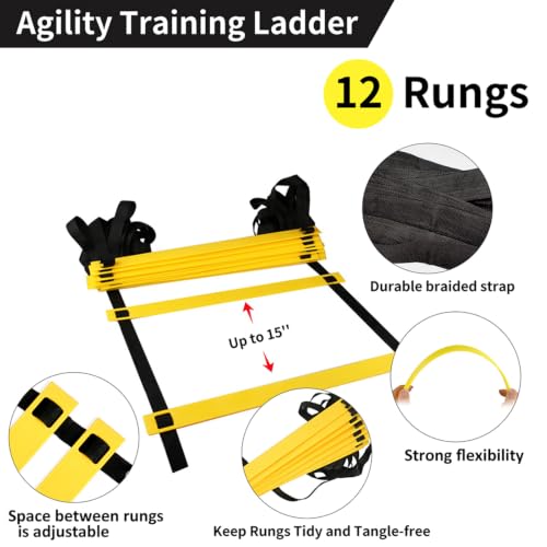 Hurdle Ladder Triangle Marker Cone Pad Disk Hurdle Multifunctional Set