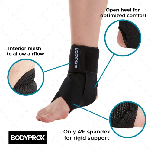 Bodyprox Ankle Brace for Women and Men (Small), Lace Up Ankle Support Brace Stabilizer For Sprained Ankle - size: Small (Pack of 1)