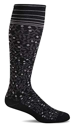 Sockwell Women's New Leaf Firm Graduated Compression Sock - color: Black, size: Small-Medium