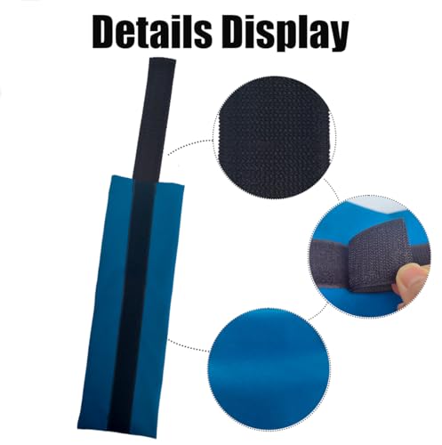 2PCS 5"x17" Ice Pack Sleeve - Reusable and Multi-use Ice Pack Bag for Cold Compress for Inflammation, Pain Relief of Shoulder, Thighs, Back with Adjustable Strap(Ice Packs Not Included)