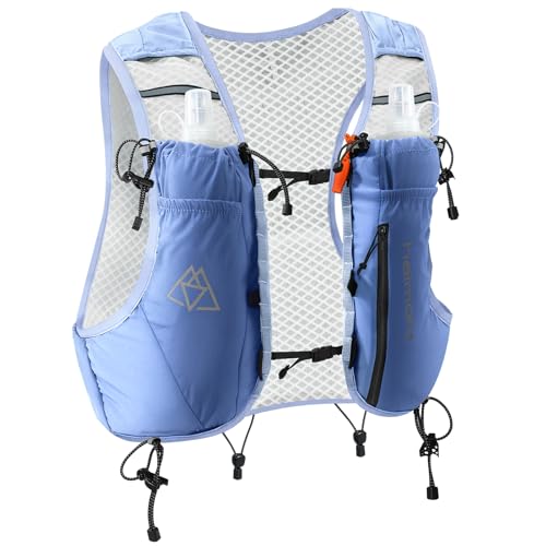 Haimont 10L Trail Running Hydration Vest with Soft Flasks - color: Blue, size: Medium