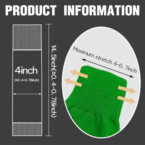 2 Pack Pro Soccer Leg Sleeves Socks/Compression for Calf - over the calf,ootball, baseball, basketball,rugby - color: Green