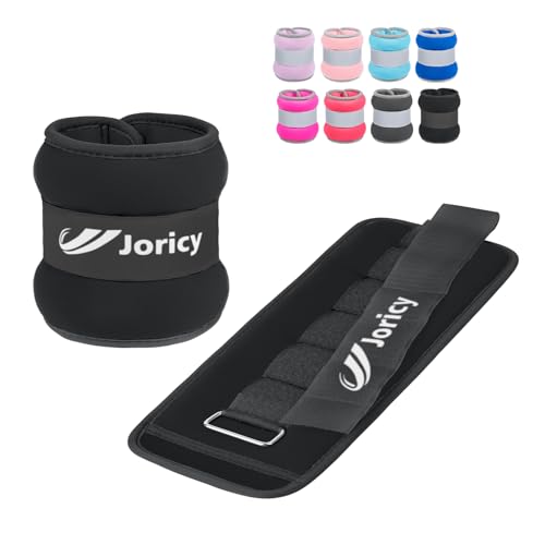 Ankle Weights A Pair of 1/2/3/4/6/8/10/12/20 LBS Wrist Leg Arm Weights for Women Men with Straps, Strength weighted for Physical Therapy Running Walking Home Fitness Gym Workout Weight Loss - color: Black
