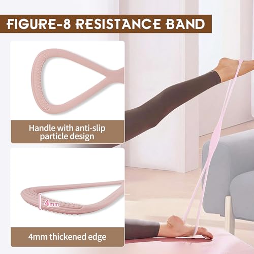 Wavar Pilates Essentials Kit for Women, 13.5" Magic Circle Fitness Set - color: Cream