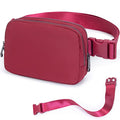AROME Mini Belt Bag for Women Men Fashion Waist Packs Fanny Pack - color: Wine