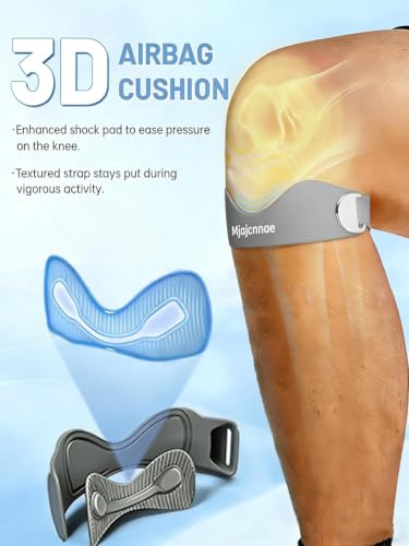 Patellar Tendon Support Strap 2 Pack, Knee Brace for Women - color: Grey